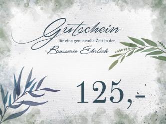 Gutschein im Wert von 125,- Euro