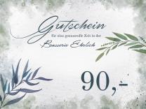 Gutschein im Wert von 90,- Euro